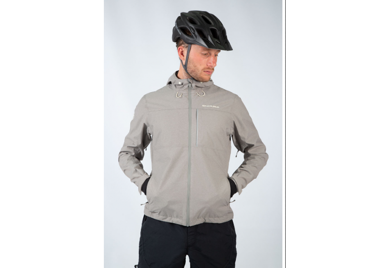 VESTE A CAPUCHE IMPERMEABLE HUMVEE HOMME ENDURA GRIS FOSSILE