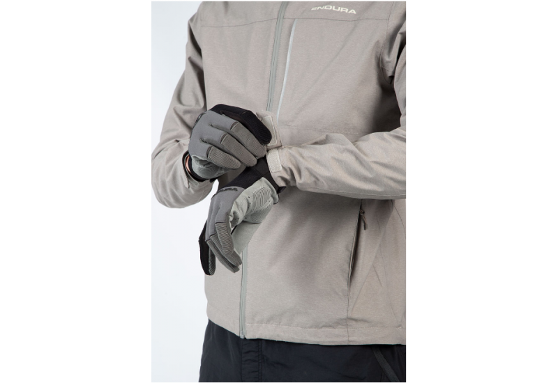 VESTE A CAPUCHE IMPERMEABLE HUMVEE HOMME ENDURA GRIS FOSSILE