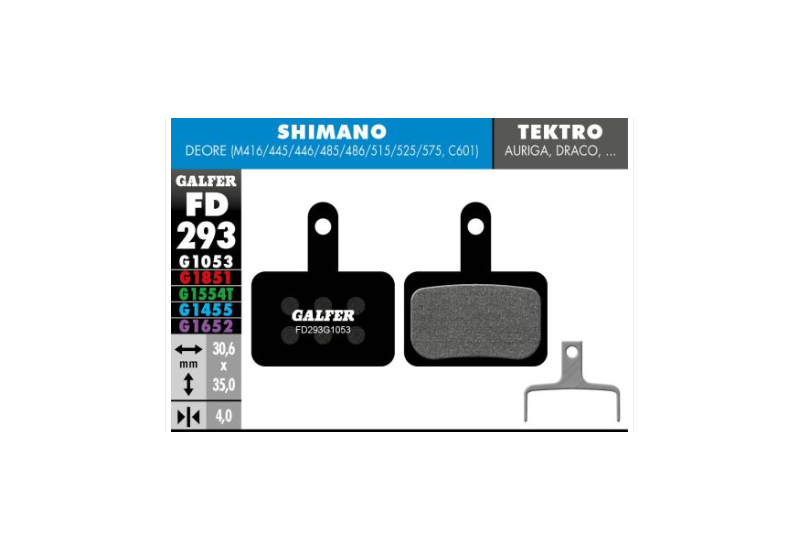 PLAQUETTES DE FREINS GALFER DEORE NOIR