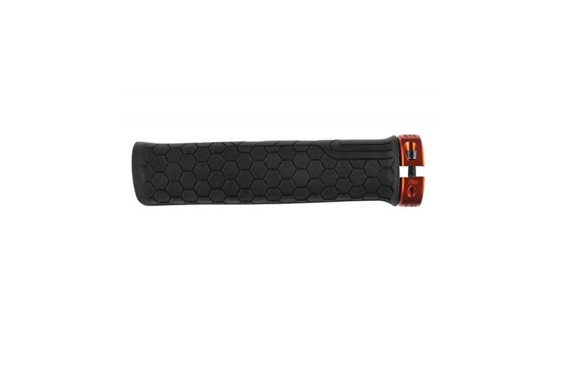 PAIRE DE POIGNEES GETTA GRIP NOIR ORANGE 33MM