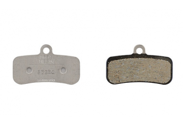 PLAQUETTES DE FREINS ( PAIRE ) SHIMANO RESINE D03S ET RESSORT AVEC GOUPILLE FENDUE