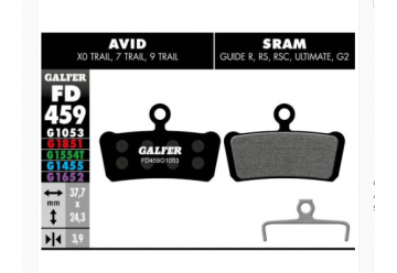 PLAQUETTES DE FREINS AVID XO TRAIL 7 TRAIL 9  TRAIL