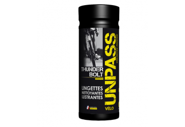 BOX DE 35 LINGETTES NETTOYANTES VELO UNPASS THUNDER BOLT