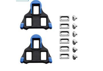 PAIRE DE CALES ROUTE SHIMANO BLEU SM SH12