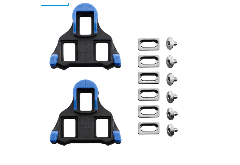 PAIRE DE CALES ROUTE SHIMANO BLEU SM SH12