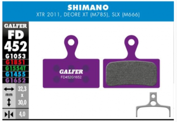 PLAQ DE FREIN . SHIMANO XTR 985, XT 785, SLX 666