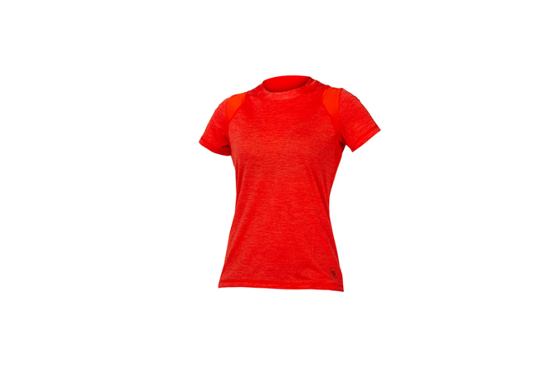 ENDURA MAILLOT SINGLETRACK M/C FEMME PAPRIKA