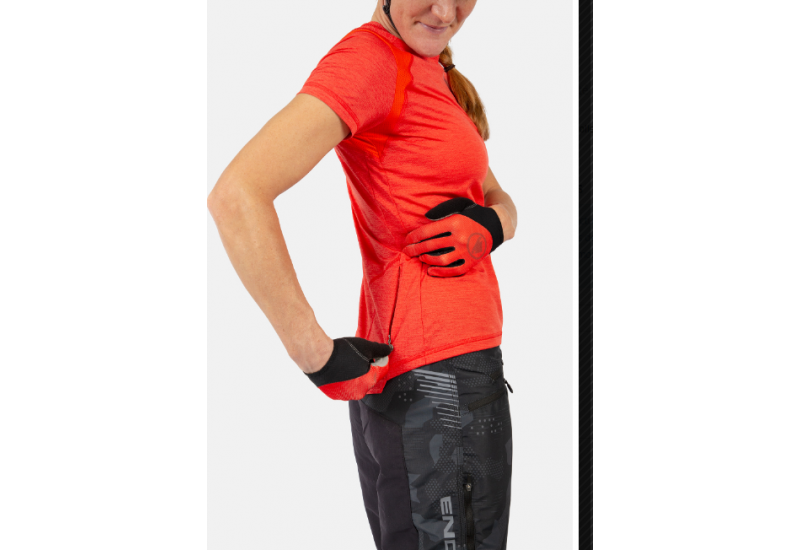 ENDURA MAILLOT SINGLETRACK M/C FEMME PAPRIKA