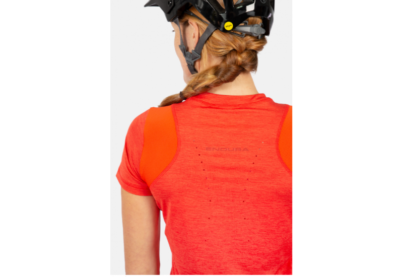 ENDURA MAILLOT SINGLETRACK M/C FEMME PAPRIKA