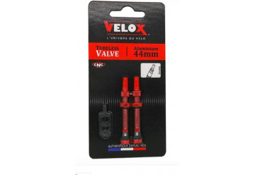 VALVE TUBELESS PRESTA VELOX ALU COULEUR 44MM (X2)
