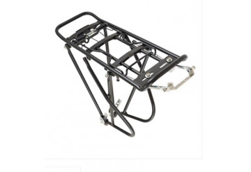 PORTE BAGAGE AR 24" A 28" ALU NOIR 25KG (PINCE A RESSORT) DEPORT SACOCHE