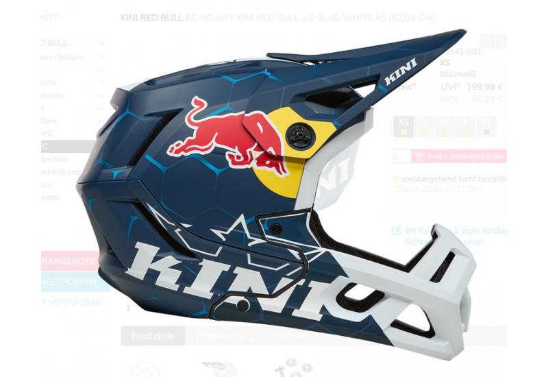 CASQUE  Kini Red Bull 1.0 blue/white EC