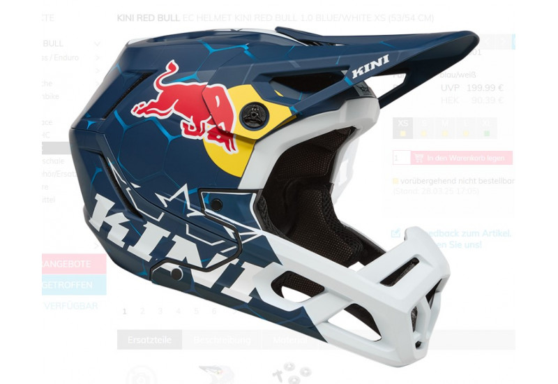 CASQUE  Kini Red Bull 1.0 blue/white EC