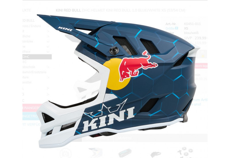 CASQUE DHC Helmet Kini Red Bull 1.0 blue/white