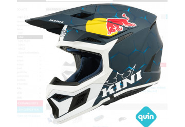 CASQUE Kini Red Bull MX3 Helmet Kini Red Bull 1.0 blue/white