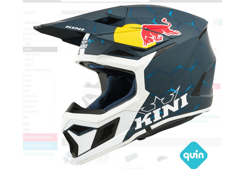 CASQUE Kini Red Bull MX3 Helmet Kini Red Bull 1.0 blue/white