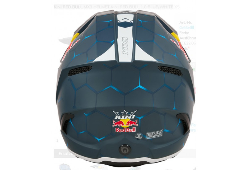 CASQUE Kini Red Bull MX3 Helmet Kini Red Bull 1.0 blue/white