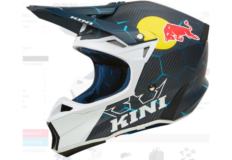 CASQUE CROSS Kini Red Bull MXC2 Helmet Kini Red Bull 2.0 blue/white
