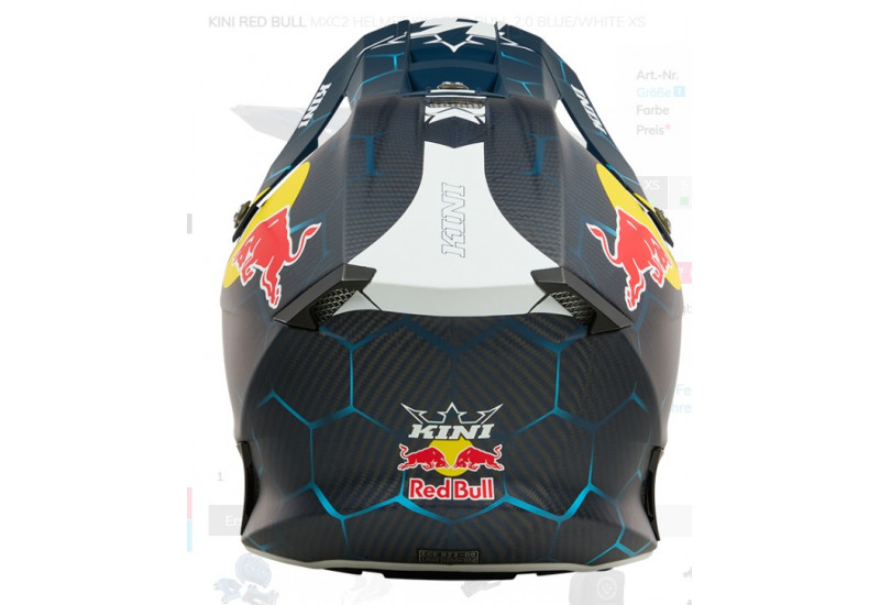 CASQUE CROSS Kini Red Bull MXC2 Helmet Kini Red Bull 2.0 blue/white