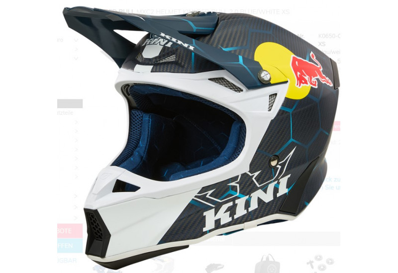 CASQUE CROSS Kini Red Bull MXC2 Helmet Kini Red Bull 2.0 blue/white