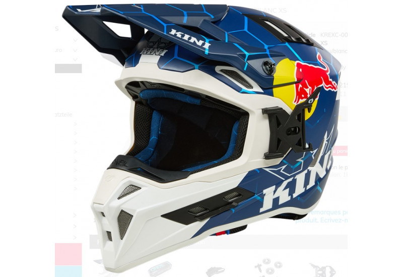 CASQUE MOTO Kini Red Bull EXC Casque Kini Red Bull 1.0 bleu/blanc