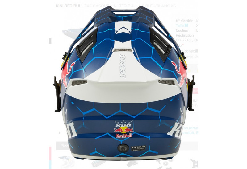 CASQUE MOTO Kini Red Bull EXC Casque Kini Red Bull 1.0 bleu/blanc