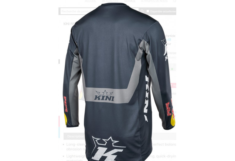 MAILLOT Kini Red Bull MXC Jersey Kini Red Bull 1.0 anthracite