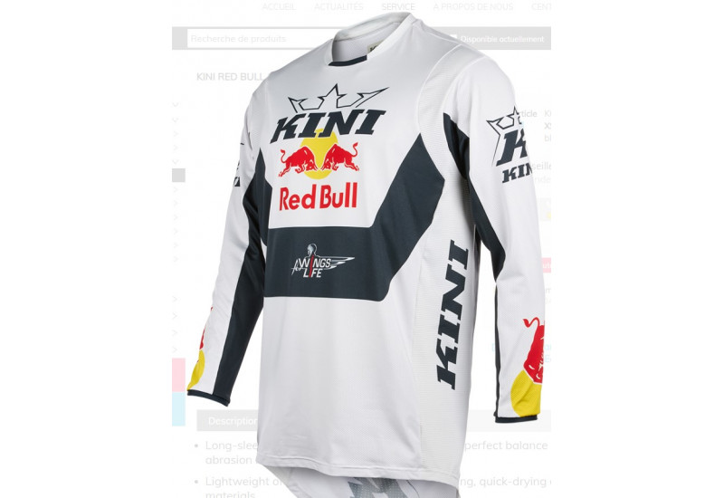 MAILLOT Kini Red Bull MXC Jersey Kini Red Bull 2.0 white