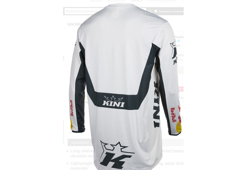 MAILLOT Kini Red Bull MXC Jersey Kini Red Bull 2.0 white