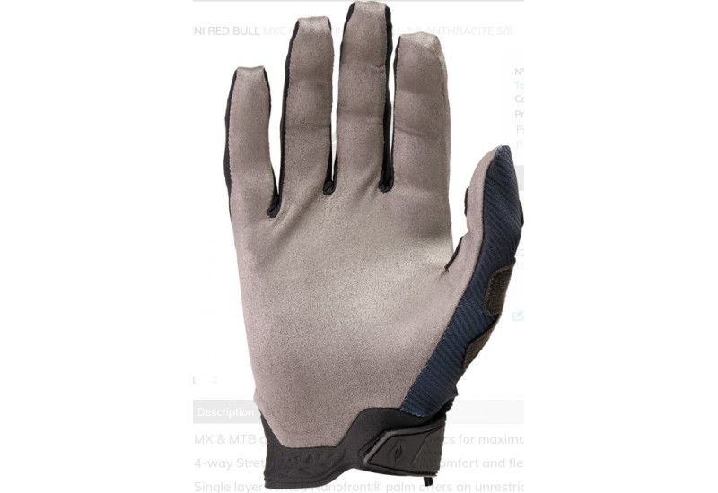 GANTS Kini Red Bull MXC Glove Kini Red Bull 1.0 anthracite