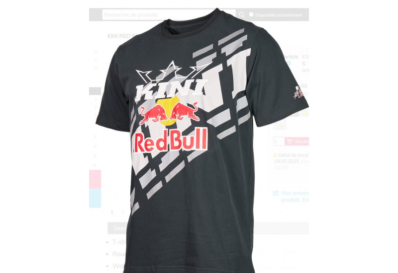 TEE SHIRT Kini Red Bull ST Tee Kini Red Bull 1.0 anthracite