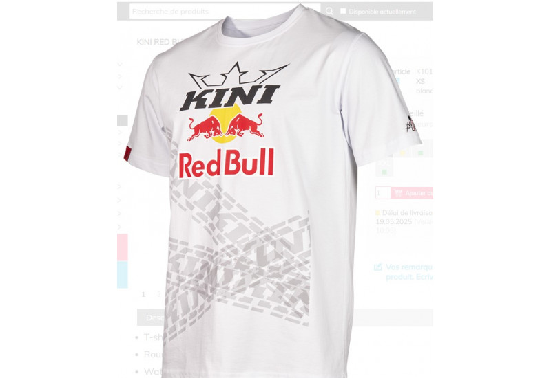 TEE SHIRT Kini Red Bull TR Tee Kini Red Bull 2.0 white