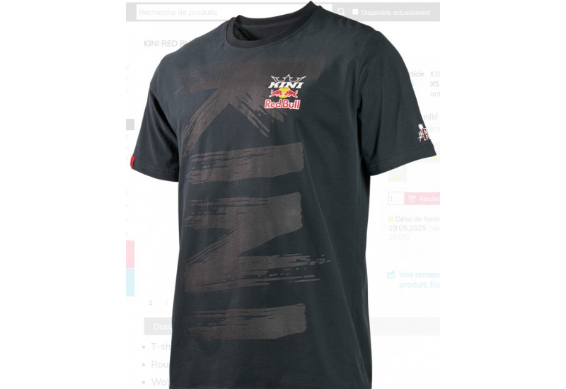 TEE SHIRT Kini Red Bull BR Tee Kini Red Bull 3.0 anthracite