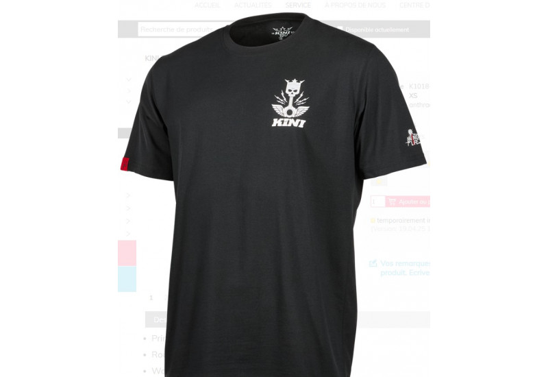 TEE SHIRT Kini Red Bull KP Tee Kini 1.0 anthracite