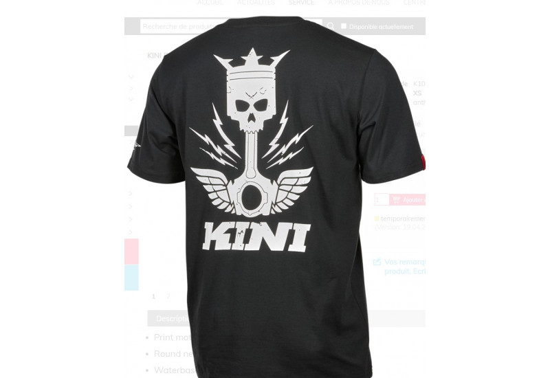 TEE SHIRT Kini Red Bull KP Tee Kini 1.0 anthracite