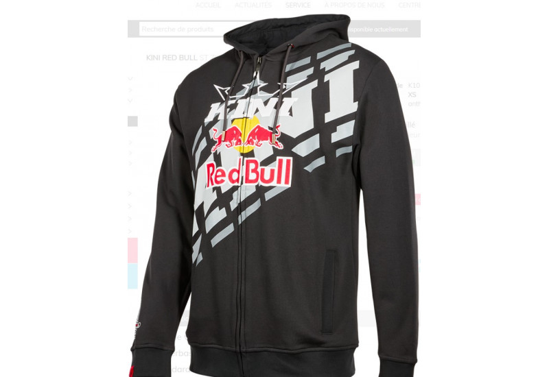 VESTE Kini Red Bull ST Zip Hoodie Kini Red Bull 1.0 anthracite