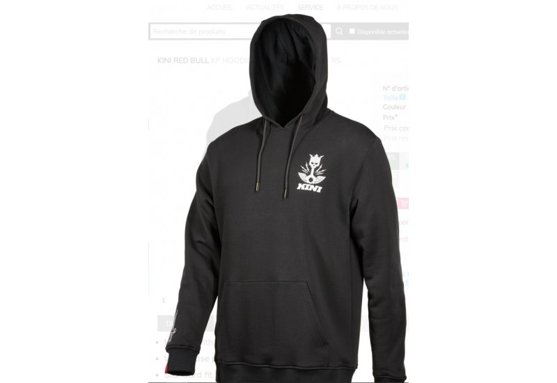 Sweat à capuche Kini Red Bull KP Hoodie Kini 2.0 anthracite