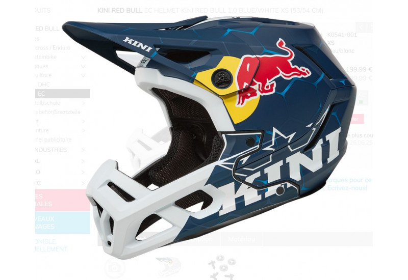 CASQUE Kini Red Bull EC Helmet Kini Red Bull 1.0 blue/white