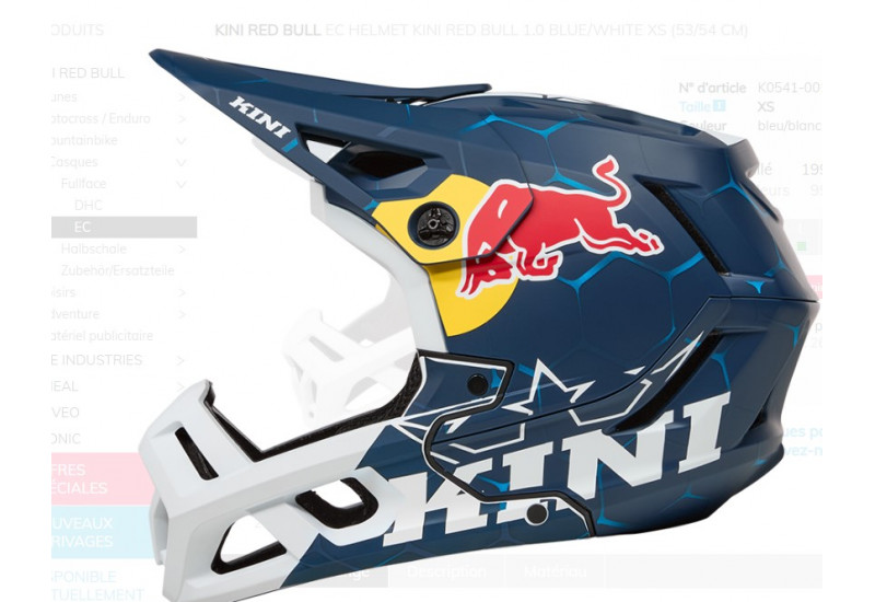 CASQUE Kini Red Bull EC Helmet Kini Red Bull 1.0 blue/white