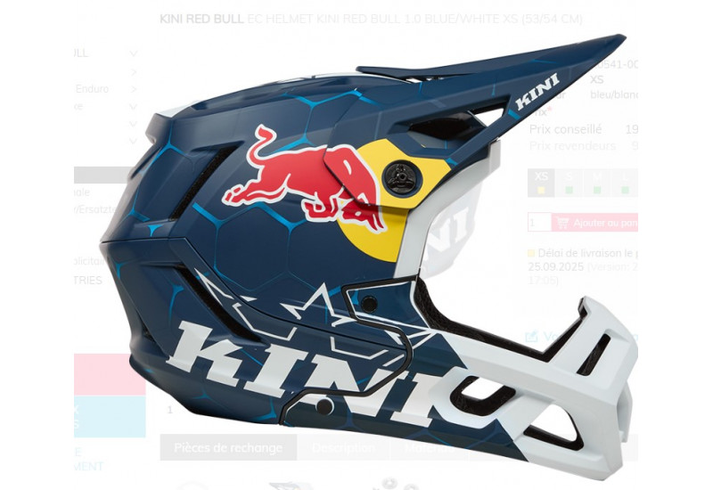 CASQUE Kini Red Bull EC Helmet Kini Red Bull 1.0 blue/white