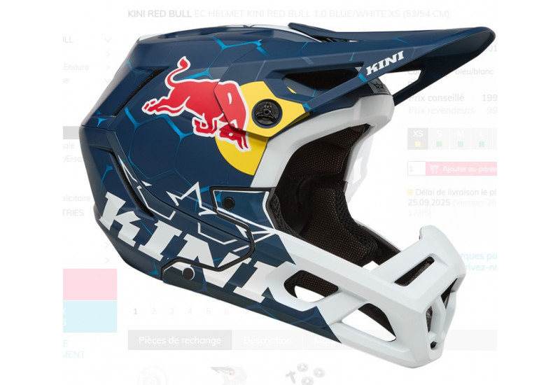 CASQUE Kini Red Bull EC Helmet Kini Red Bull 1.0 blue/white