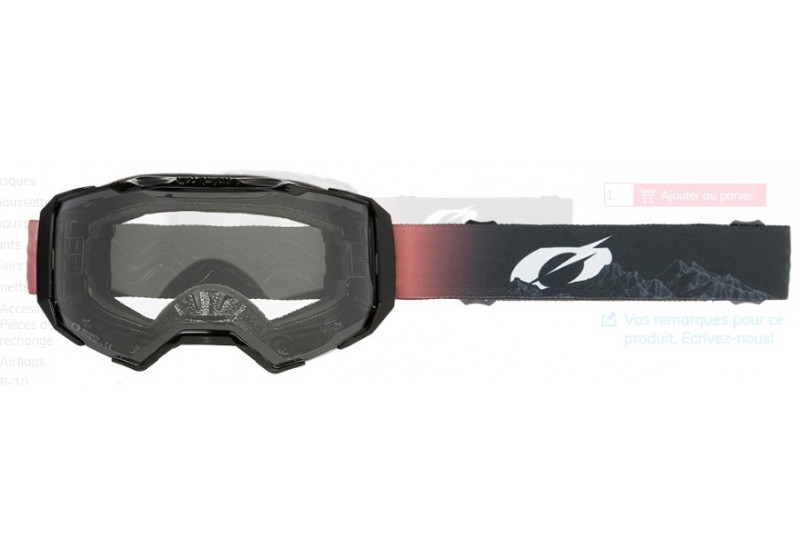LUNETTE/MASQUE O'Neal B-22 Goggle COVERT black/red - clear