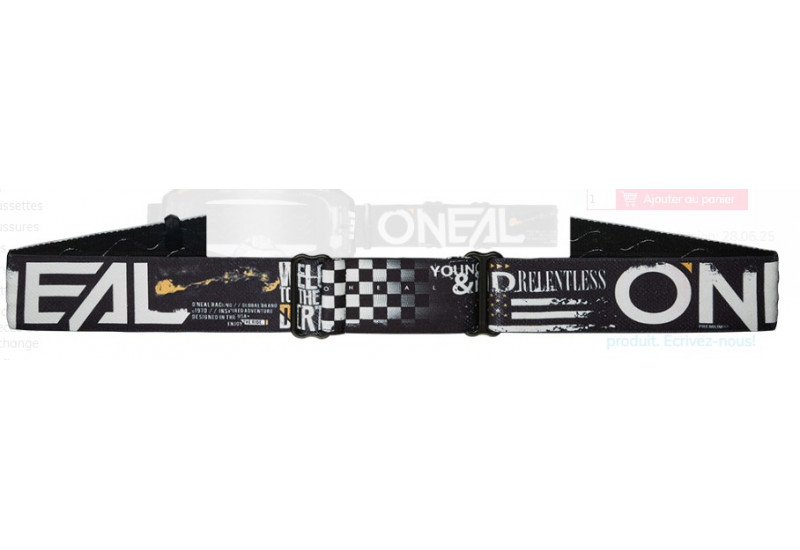 LUNETTE/MASQUE O'Neal B-10 Goggle ATTACK black/white - clear