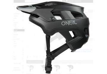 CASQUE O'Neal DEFENDER Helmet SOLID black XS/S/M (54-58 cm)