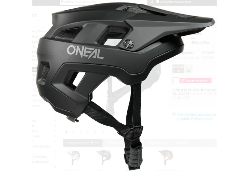 CASQUE O'Neal DEFENDER Helmet SOLID black XS/S/M (54-58 cm)