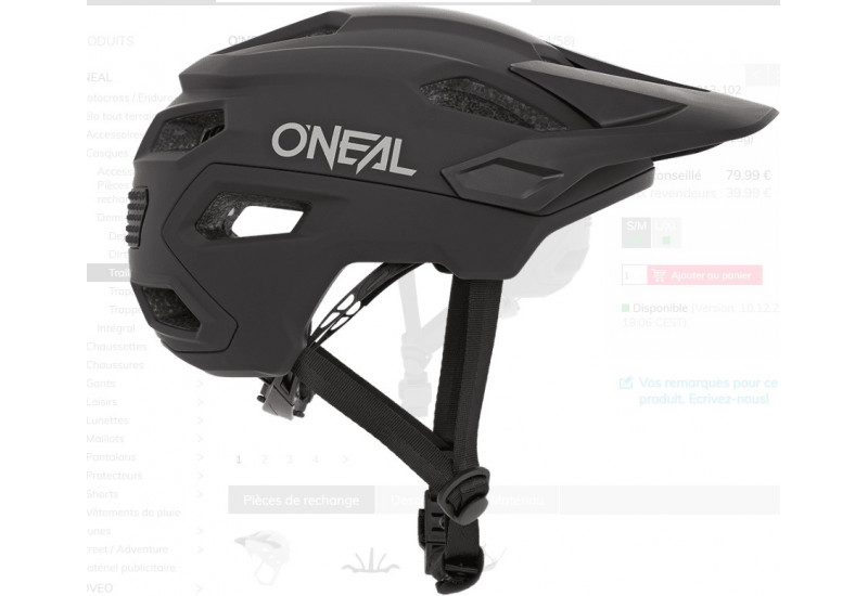 CASQUE O'Neal TRAILFINDER Helmet SOLID black S/M (54/58)