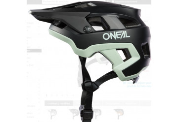 CASQUE O'Neal DEFENDER Helmet SOLID black/mint
