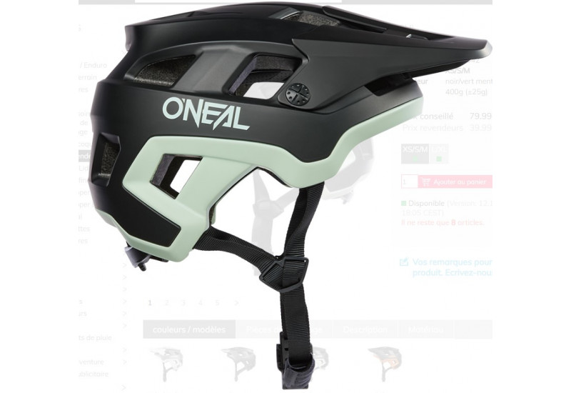 CASQUE O'Neal DEFENDER Helmet SOLID black/mint