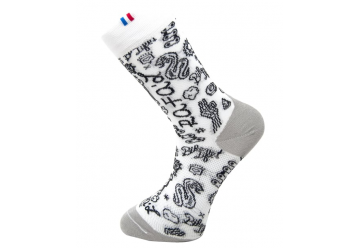 RAFALSOCKS CHAUSSETTES HAUTES RAFAL FUNNY WHITE GRAFFITY