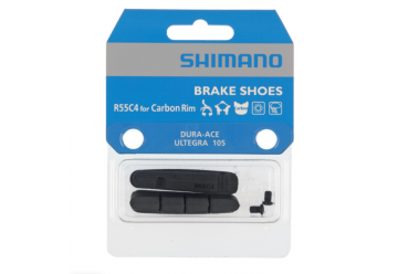 Patins de frein de type à cartouche R55C4 et boulons de fixation pour jante carbone (paire)